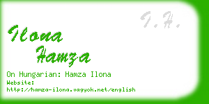 ilona hamza business card